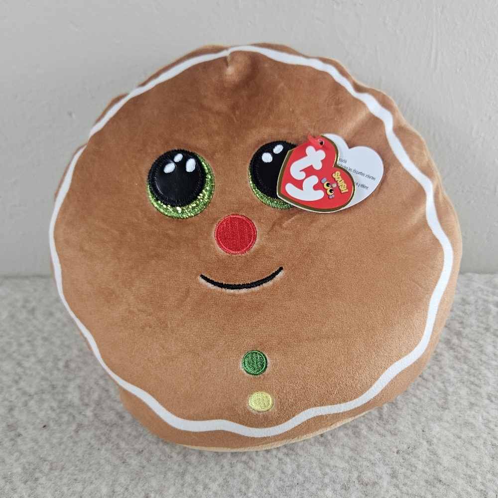 Ty 2021 Squish A Boos Cookie Plush Toy Super Soft Gingerbread Stuffed Toy Pillow